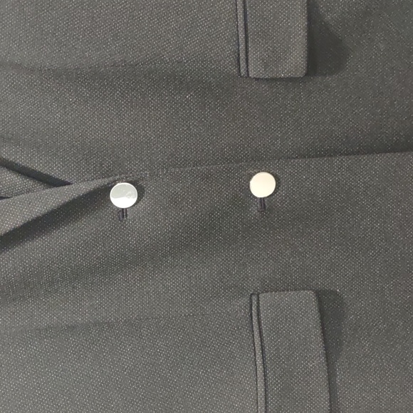 Calvin Klein Charcoal Grey Long Coat Size 14 - Picture 4 of 12